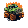 Cubic Gaming Pixel Monster Truck