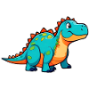 Cute Comic Dinosaur