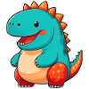 Cute Comic Dinosaur