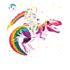 Astronaut reitet T-Rex Dinosaurier