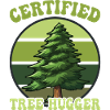 Environmentalists hugging trees