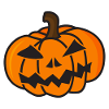 Funny Halloween Pumpkin Mock-up