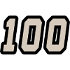 Zahl einhundert 100