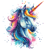 Buntes Einhorn
