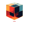 A glass cube