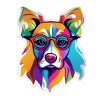 Bunter Hund