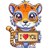 Love message carrying animal