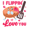 Pancake Lover Kids Valentines Day