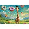 Giraffe im Schlaraffenland