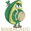Mamacado avocado vegetable funny illustration icon