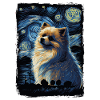Pomeranian Starry Night