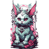 Gothic Pastel Cat Aesthetic Streetwear
