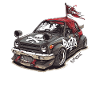 Japonais Kei Car JDM Pirate