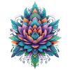 Mandala Lotus Spiritual Aesthetic Design