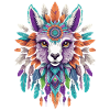 Spiritual Alpaca Mandala Power Animal