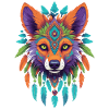 Spirit Jackal Mandala Esoteric Art
