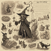 Hexenhandbuch / Zauberbuch / Halloween / Herbst