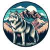 Wolf im Wildnis-Wunderland