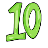 Ten 10 Number Number