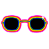 Regenbogen-Sonnenbrille