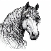 Portrait du cheval