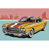 Retro muscle car 2
