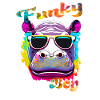 Funky Junge Nilpferd