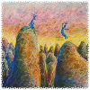 Mountain, climbing, jumping, kokopelli