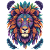 Lion Mandala Animal Yoga Méditation