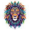 Spirituele Leeuw Mandala Power Animal Design