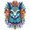 Spiritual Alpaca Mandala Festival Design