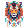 Tiger Mandala Spiritual Power Aesthetics