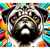 Pug Dog Pop Art