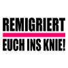 remigriert euch ins knie
