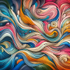 Vibrant Flux: Dynamic Artwork