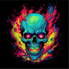 Neon Skull