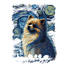 Pomeranian Starry Night