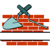 Mauer, ein Gelenknagel und Spachteltextraum
