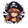 Une fille pirate d’anime