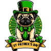 St. Patrick's Day Pug Dog
