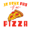 I can't I have pizza