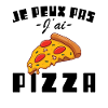 I can't I have pizza