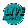 Live Happily Retro Kreis