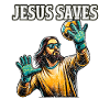 Funny Handball Jesus Christian Gift