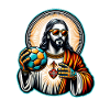Funny Handball Jesus Christian Gift