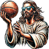 Funny Jesus Christian Basketball Gift