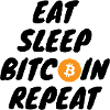Crypto Eat sleep bitcoin repeat