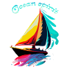 Ocean spirit. Sailing ship