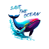 Save the Ocean. Whale