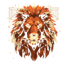 Lion Abstract